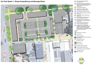 Shops facing Murray and Barooga Street